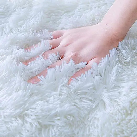 White Fuzzy Carpet