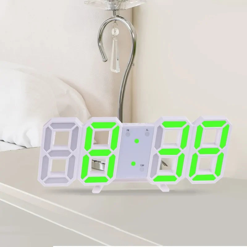 3D LED Digital Wall Clock