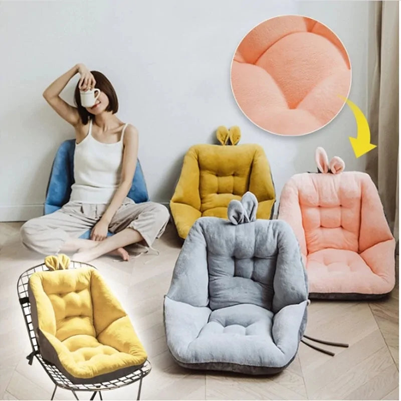 Soft Fluffy Semi-Enclosed Chair Cushion