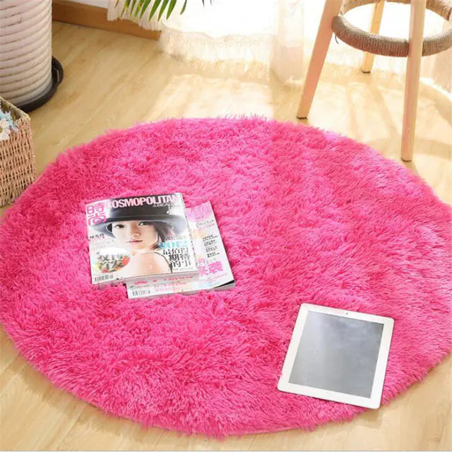 New Warm Thick Round Rug Carpets