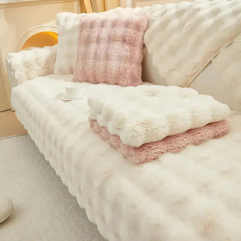 Non-Slip Fuzzy Sofa Covers