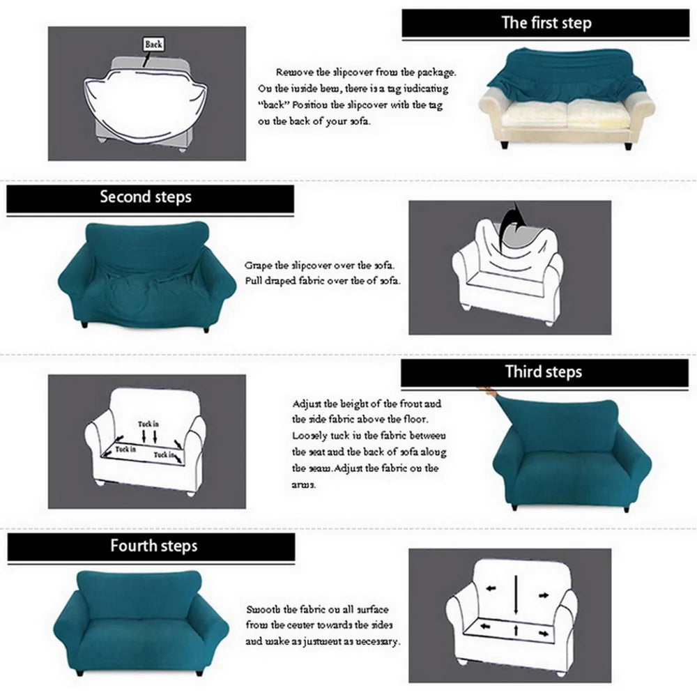 Universal Couch Covers Non-slip Full Wrap