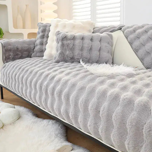 Non-Slip Fuzzy Sofa Covers