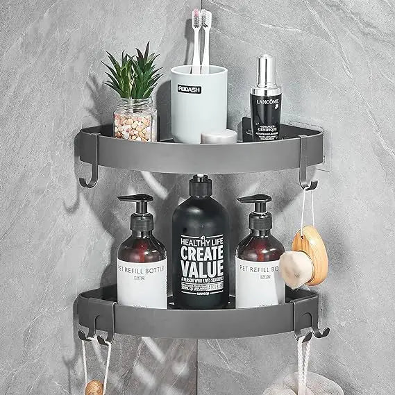 No-Drill Shower Corner Shelf