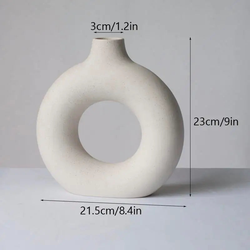 Aesthetic Round Flower Vase